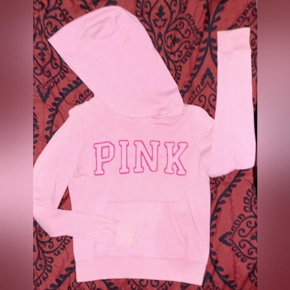 Gently used Victoria's secret pink pullover hoodie size medium - Picture 1 of 7